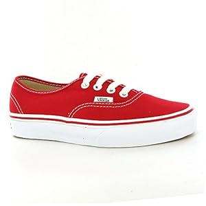 Vans Classic Authentic Red Mens Trainers Size 9 US
