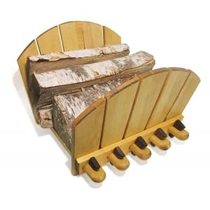 Adirondack Log Rack (Maple) (21.5H x 9.5W x 14D)