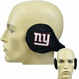 NFL Reebok New York Giants Winter Fleece Black Blue Wrap Ear Warmers Grip Muffs