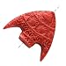 Red Cinnabar Carved Stylized Fish Pendant Bead 28mm (1)