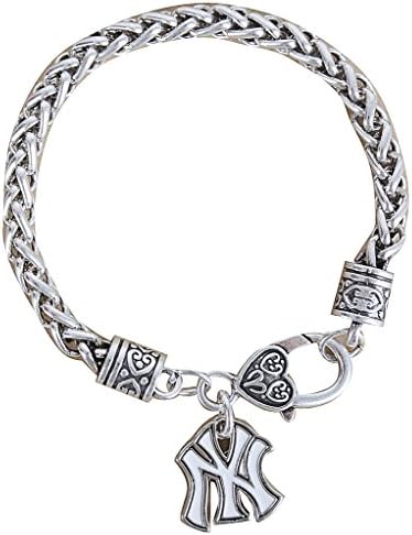NewBurn New York Yankees Fans Charm Bracelet - Silver NoSize