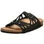 Birkenstock Palermo Sandal,Black silky suede,36 N EU