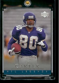 2000 Upper Deck Legends Cris Carter Minnesota Vikings #39 Football Card - Mint Condition - In Protective Display Case