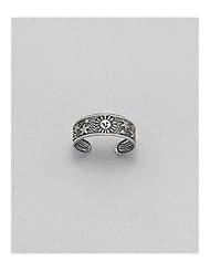 Sun Toe Ring In 92.5 Sterling Silver