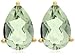 14k Yellow Gold Pear Shaped Green Amethyst title=