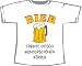 BIER formte diesen wunderschönen Körper; T-Shirt weiß, Gr. XXL
