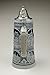 Beer Stein by King - Old Heritage CoA and Landmarks Relief Stone Grey German Beer Stein .75l Limited