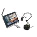 Day and Night Security CCTV Wired CCD Color Camera Wireless Audio-visual Receiver Ult...