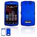 BlackBerry 9530/9500 Storm Cell Phone Dark Blue Rubber Feel Protective Case Faceplate Cover