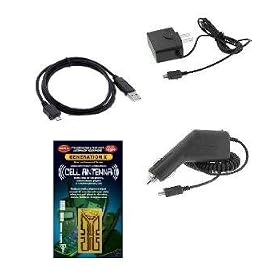 Cell Phone Accessories Bundle (Includes; USB Data Cable, Rapid Car Charger, Home Wall Charger, Generation X Antenna Booster) for Samsung M520, R610, T739, U900 Flipshot, Blackjack 2 i617, T439, R410, A737, A517, U700 Gleam, T539 Beat, T429, R400, T729 Blast, A117, R500 Hue, T409, M300, M510, R200, i325 Ace, T819, R300, A747, A127, U470 Juke, R430, A827 Access, U940 Glyde, T229, M800 Instinct, T339, Z400, R450 Messanger, A237, U310 Knack, A837 Rug