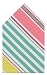 Durable Hand Woven 100% Cotton Pink and Green Striped Napkins 22x22 Inches Set of Six