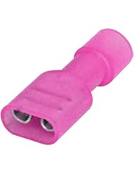 Musical Instruments: Seismic Audio - SAPT210 - 50 Pack of Fully Insulated 22/18 Gauge Female Quick Disconnect Wire Connectors - Spade Connectors - Seismic Audio Speakers, Inc.
