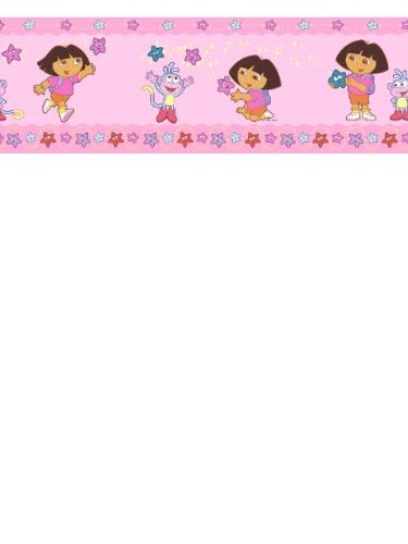 Wallpaper Brewster Nick Kids Dora Stars Pink 147B02146