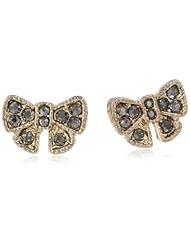 Betsey Johnson "Iconic Summer Metallics" Bow Stud Earrings