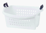Rubbermaid 292800-WHT Stack'N Sort Laundry Basket