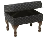 Uplift Technologies Storage Ottoman, Midnight