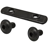 80/20 Inc., 3356, 10 Series, Bolt Assembly: 1/4-20 X .50" Flanged Button Head Socket Cap Screw (FBHSCS) and Slide-In Double Economy T-Nut, Black Zinc (10Pack)