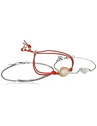 Lucky Brand "Sp14 Project X Love" Delicate Heart Slide Knot Charm Bracelet, 7.1"