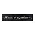 All Because Two People Fell in Love - Black/Linen (24")