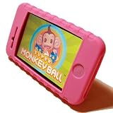 HOTPINK SILICONE GEL SKIN CASE WITH CLIP AS KICKSTAND FOR APPLE IPHONE 3G