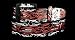 Silver Star BLACK PIN STRIPE Mens Leather All-Over-Print Belt