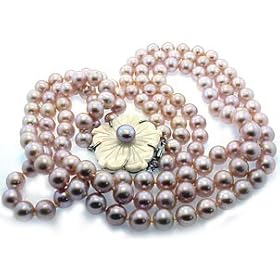 Triple Strand Pearl Necklace