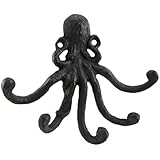Cast Iron Octopus Decorative Wall Mounted Key Rack Wall Hook