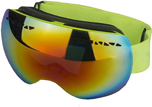 Hubo Adult Men Women Motocycle Skiing Ski Snowboarding Goggles Double PC Lens Anti-fog UV Protection TPU Frame Yellow