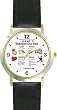 Habit 7 - Sharpen the Saw (English Text) - DELUXE TWO-TONE WATCH from THE 7 HABITS - WATCH COLLECTION BY WATCHBUDDY&reg; - Arabic Numbers - Black Leather Strap-Size-Large ( Men's Size or Jumbo Women's Size )