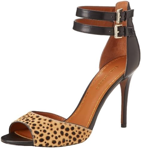 Enzo Angiolini Women's Mileto Dress Sandal,Black/Leopard Haircalf,8.5 M US