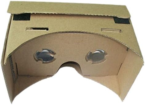 Google Cardboard Kit 3D VR Virtual Reality DIY Glasses Compatible with 3 - 6 inch Screen for Android &amp; Apple Smartphone
