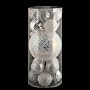 Assortiment de 17 boules Joyeux No�l Blanc de Eminza