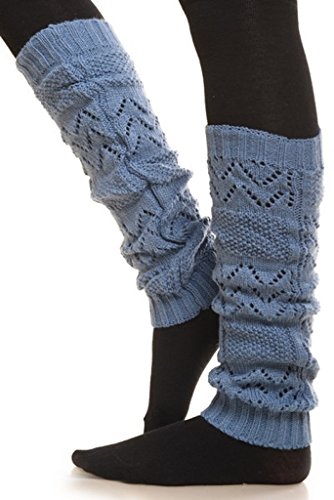 AimTrend Ultra Warm Pique Crochet Knit Leg Warmer