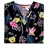 Nursing Uniforms - Electro Bob SpongeBob Women's V-Neck Scrub Top by Cherokee Scrubs(XS-3X)