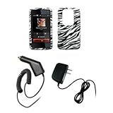 Nokia N900 - Premium Black and White Zebra Stripes Design Snap-On Cover Har ....