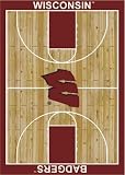 Milliken Wisconsin Badgers 10' 9in. x 13' 2in. Red Rug