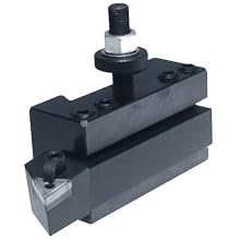 Dorian Tool QITPN-1 Square Shank Chromium Molybdenum Alloy Steel Quick Change Turning and Facing Toolholder for QITP25N Quadra Indexing Quick Change Tool Post, 1/2" - 3/4" Tool Capacity, 2-3/4" Width, 1-15/64" Height