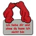 Küche & Haushalt : Tatzino Kühlschrankmagnet Ich liebe dir und ohne du kann ich nicht bin