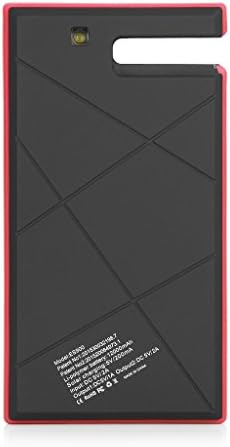 Reshow 12000mAh Waterproof Solar Charger for iPhone/Samsung/Android Smart Phones,Water/ Shock/ Dust Resistant Portable Backup Power Bank Dual USB output,Fits most USB-charged devices (Red)