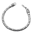 Handmade Jewellry Indian Sterling Silver Bracelet 7.25 Inches