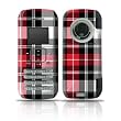 Red Plaid Design Protective Skin Decal Sticker for LG enV VX9900 Cell Phone