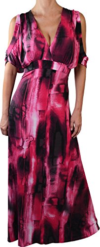 Funfash Plus Size Dress Pink Black Women's Long Dress Maxi Dress Cocktail Dress