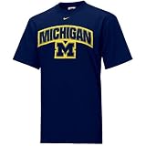 Nike Michigan Wolverines Navy Blue Patch T-shirt