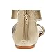 Sandalup Women's Elastic Ankle Strap Flat Sandals
