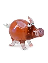 Fitz and Floyd Glass Menagerie Pokey Pig