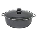 IMUSA Porcelain Caldero with Glass Lid - 26 cm.