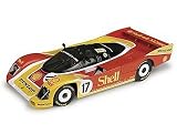 Review Universal Hobbies 4704 / Porsche 962 Dunlop (Le Mans 1988) in Red and Yellow (1:18 scale) Diecast Model Car