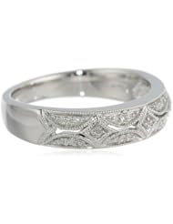 Sterling Silver Diamond Band Ring (0.05 cttw, I-J Color, I3)