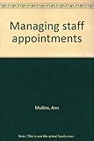 Managing staff appointments
