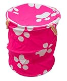 Pink Paws Pop Up Laundry Toy Basket